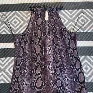 Michael Kors snakeskin print halter top